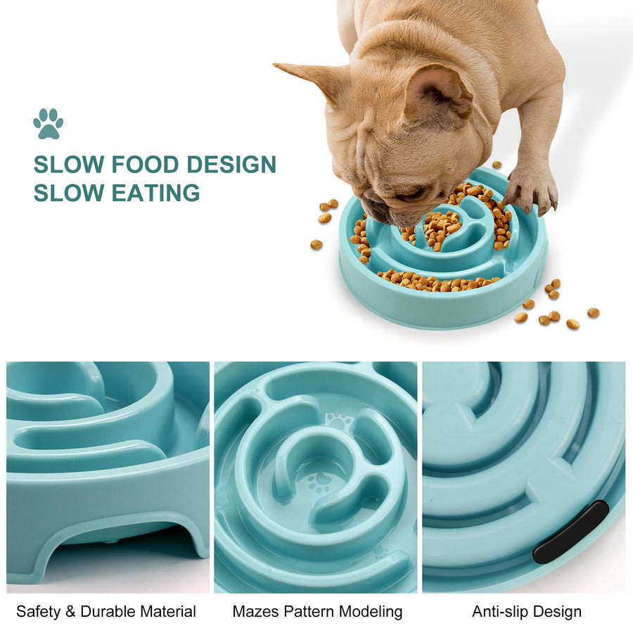 Slow Feeder Dog Bowl – Healthier Mealtimes for Dogs & Cats